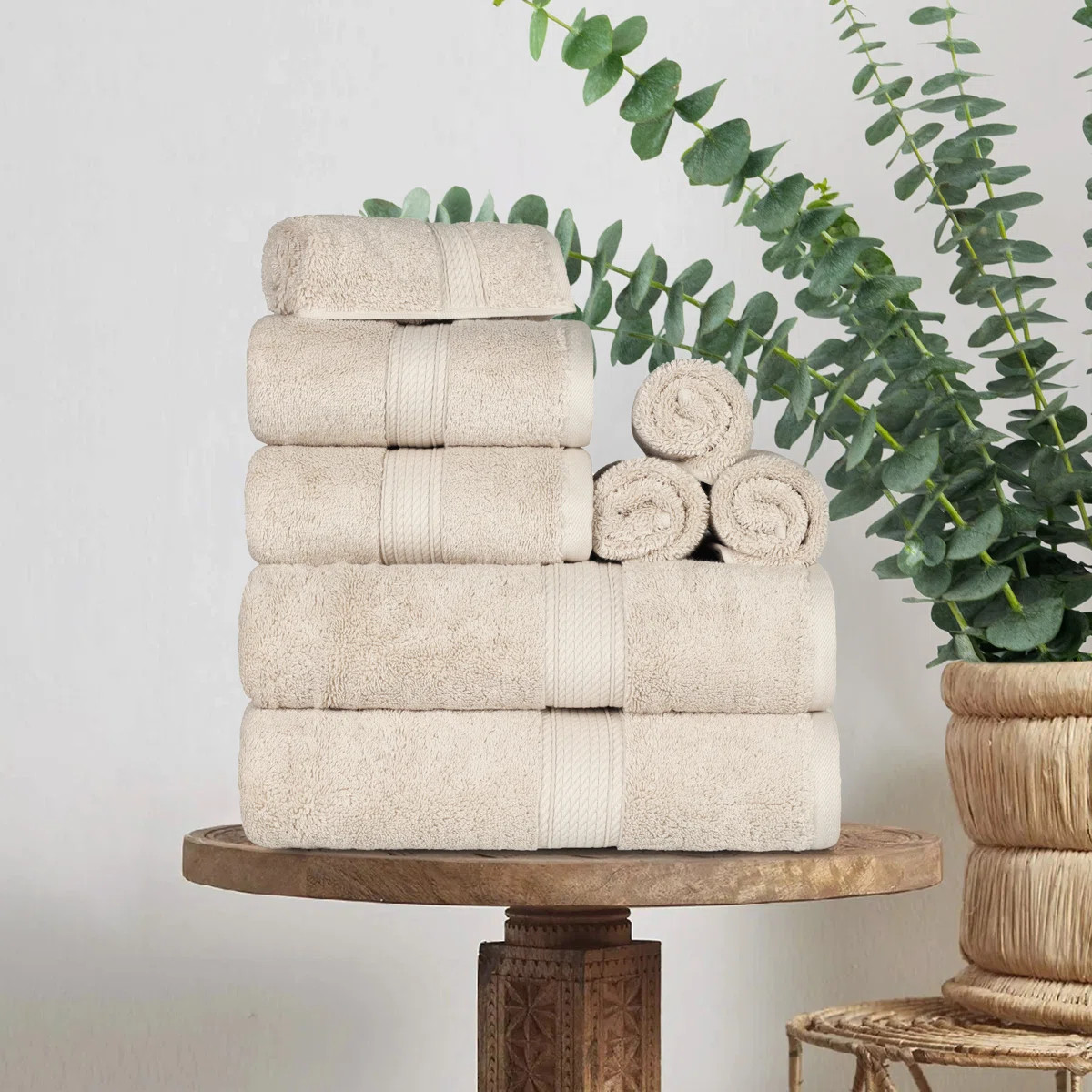 Renata 8 Piece 800 GSM Certified Egyptian Cotton Towel Set | Wayfair North America