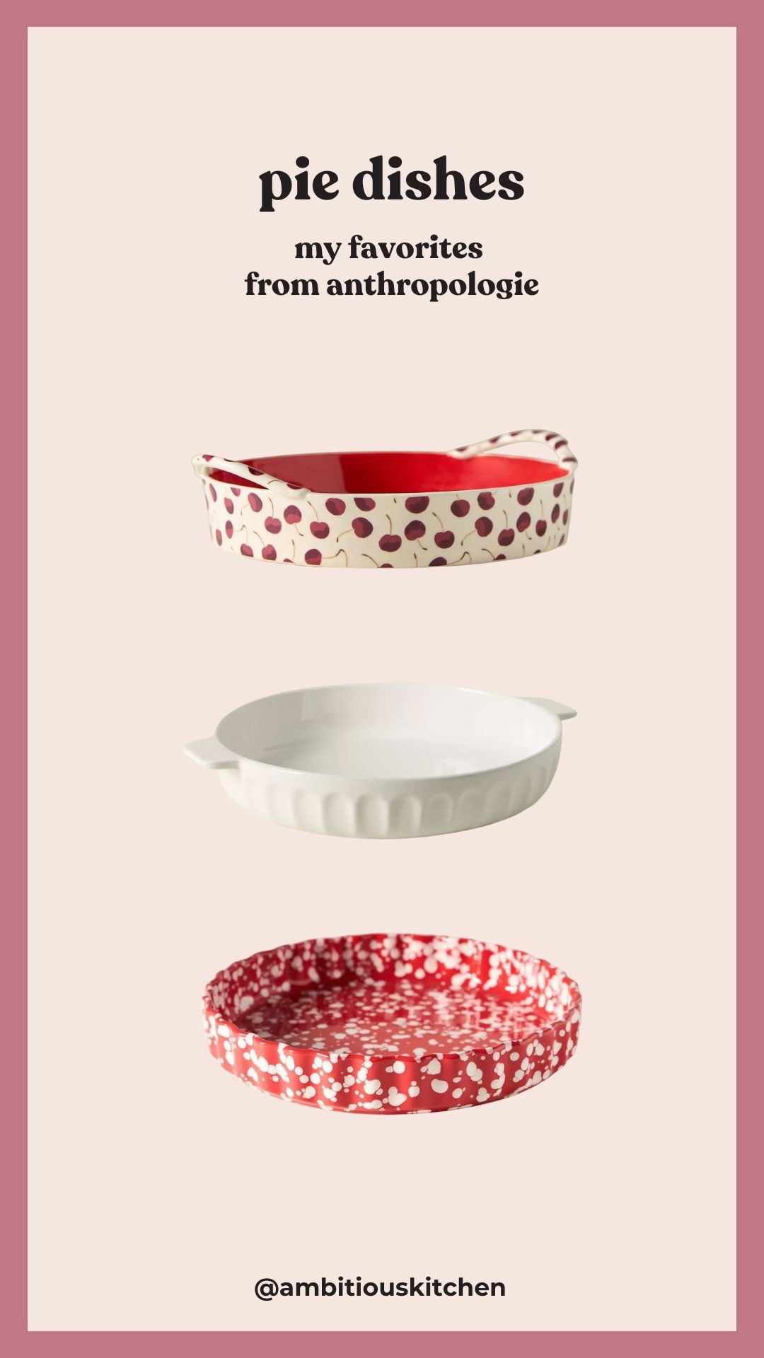 my favorite dishes to use for homemade pies! 

#LTKHome