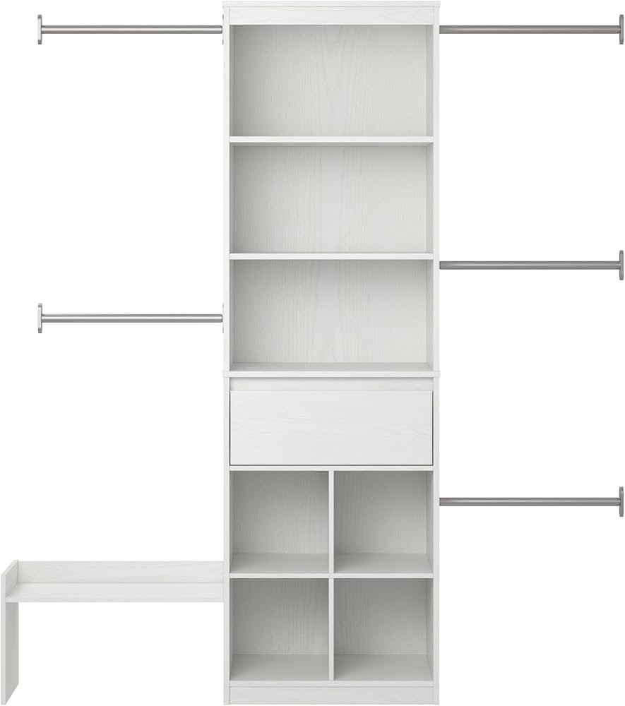 Little Seeds Grow with Me Adjustable Kids’ Closet Organizer System, White | Amazon (US)