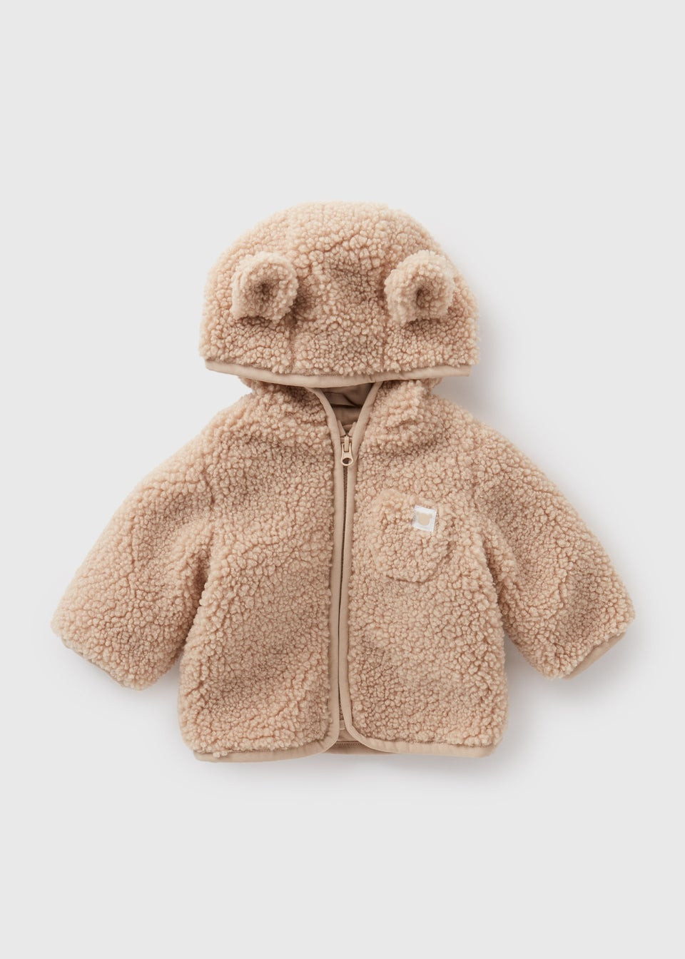 Baby Brown Borg Jacket (Newborn-23mths) | Matalan (UK)