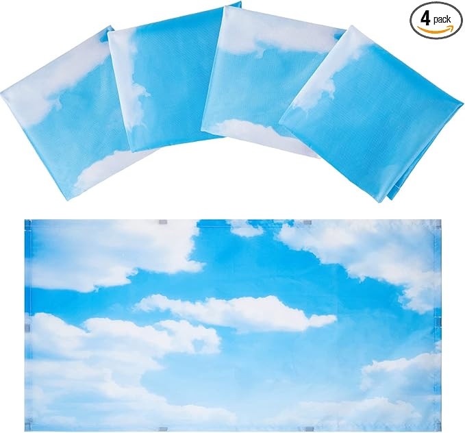 4 Pack Fluorescent Light Covers Magnetic Light Cover Fluorescent Light Shade Panel Ceiling Light ... | Amazon (US)