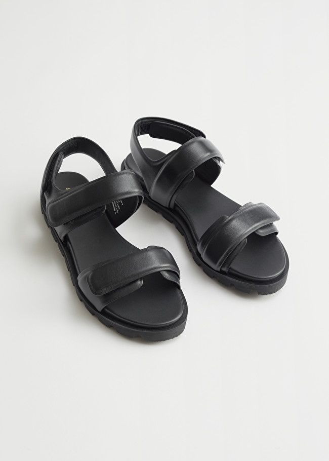 Velcro Strap Leather Sandals | & Other Stories (EU + UK)