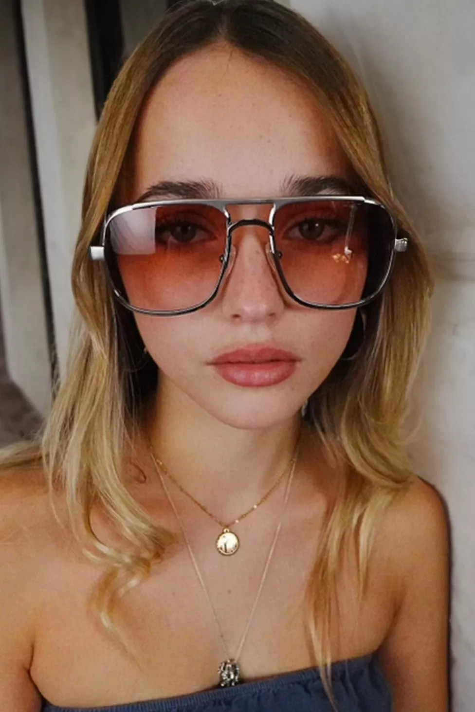 Giant Vintage Fillmore Tinted Aviator Glasses | Urban Outfitters (US and RoW)