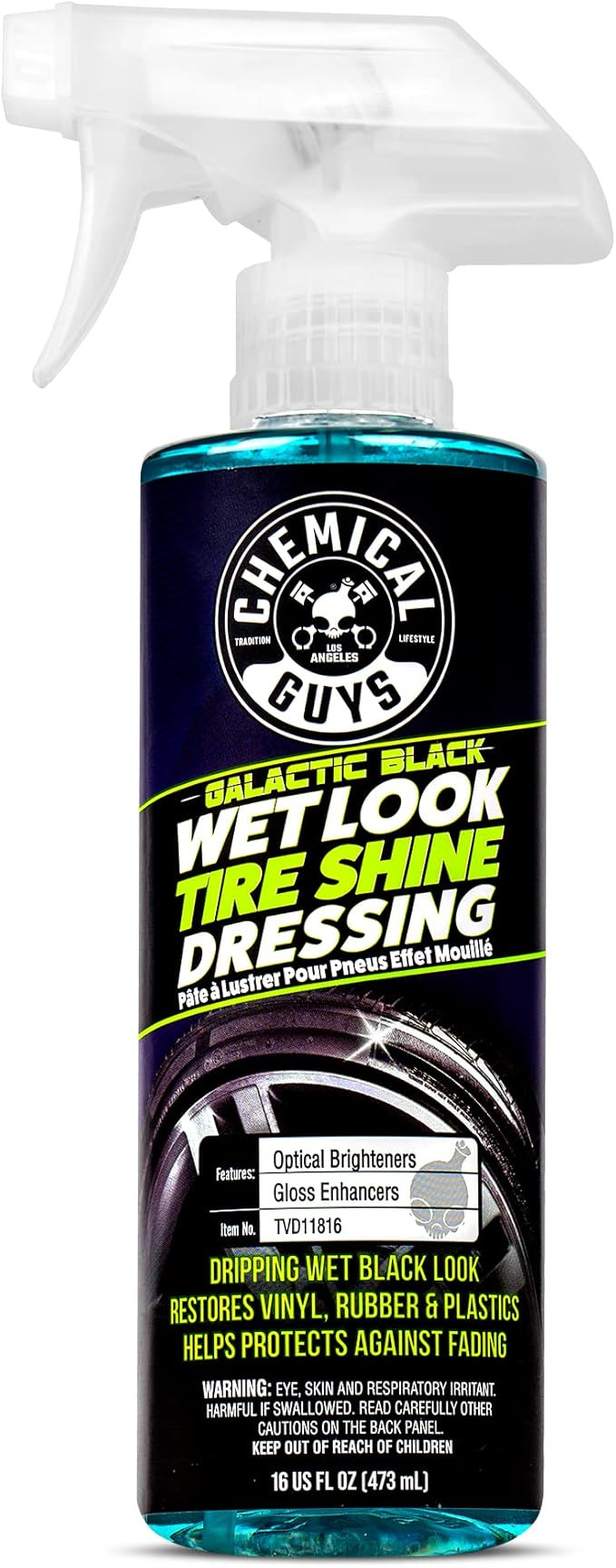 Chemical Guys TVD11816 Galactic Black Wet Look Tire Shine Dressing, for a Whole New Level of Shin... | Amazon (US)