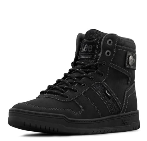 Lee | Noah Hi Sneaker for Men | Men's High Top Sneaker | Everyday Men Footwear, Black, 11 | Amazon (US)