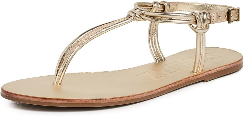 Amazon.com | SCHUTZ Women's Nina Sandals, Platina, 9.5 Medium US | Flats | Amazon (US)