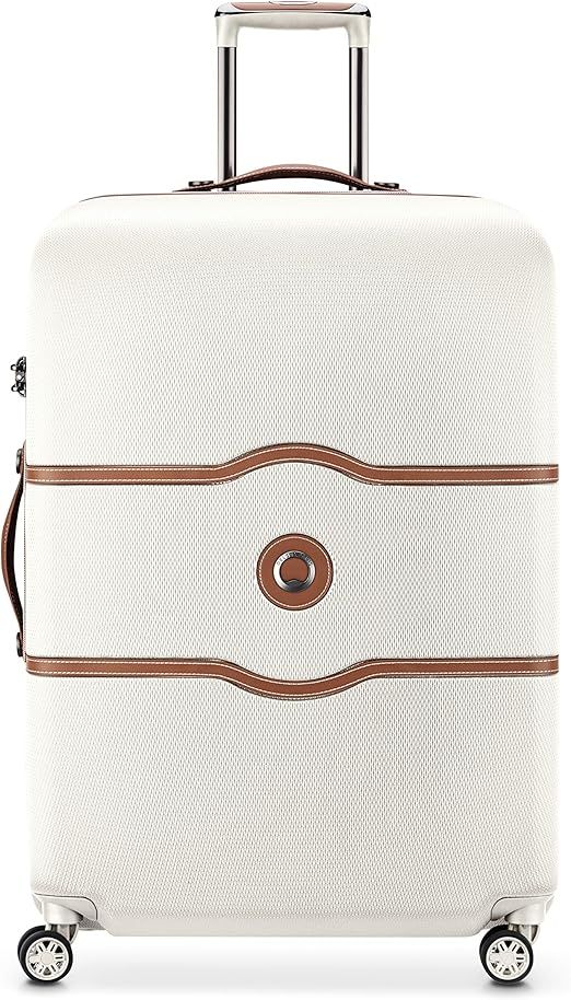 DELSEY Paris Chatelet Hardside Luggage with Spinner Wheels, Champagne White, Checked-Large 28 Inc... | Amazon (US)