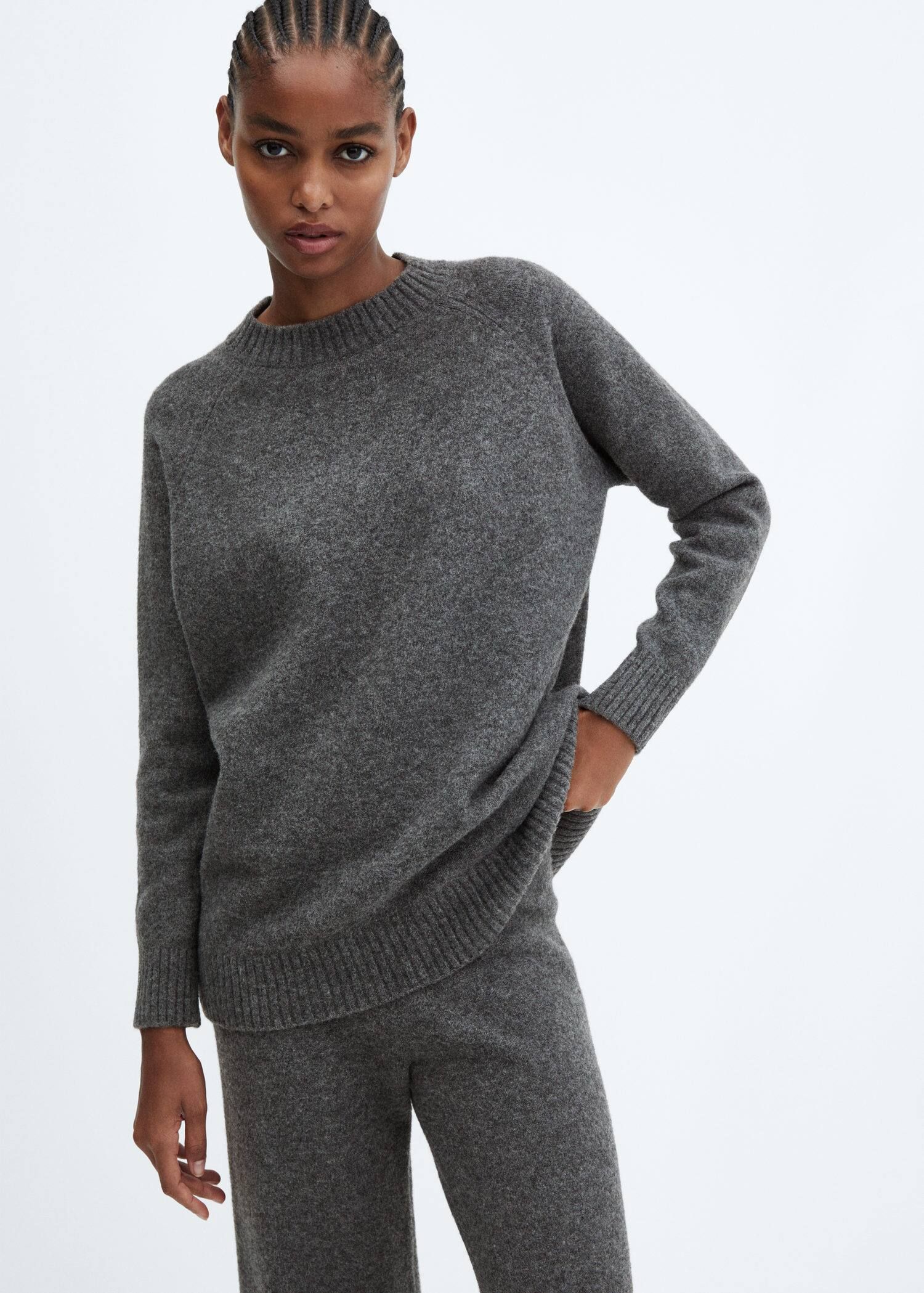 Oversize knit sweater | MANGO (UK)