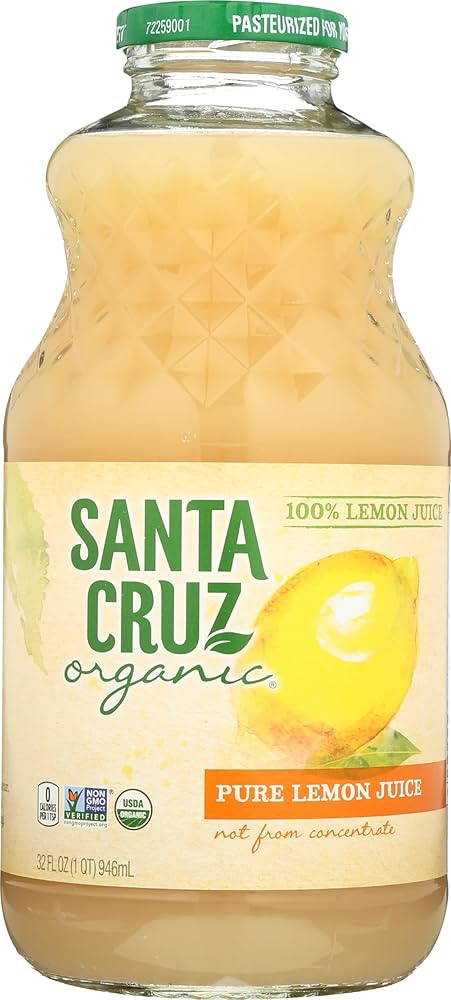 Santa Cruz Organic 100% Pure Lemon Juice, 32 fl oz (Pack of 1) | Amazon (US)