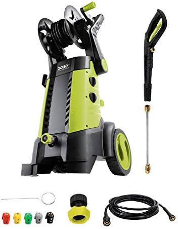 Sun Joe SPX3001 2030 PSI 1.76 GPM 14.5 AMP Electric Pressure Washer with Hose Reel, Green | Amazon (US)