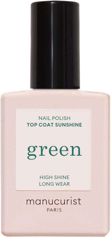 Manucurist - Green Sunshine Nail Polish Top Coat - Vegan Top Coat - 12-Free - Plant-Based Ingredi... | Amazon (US)