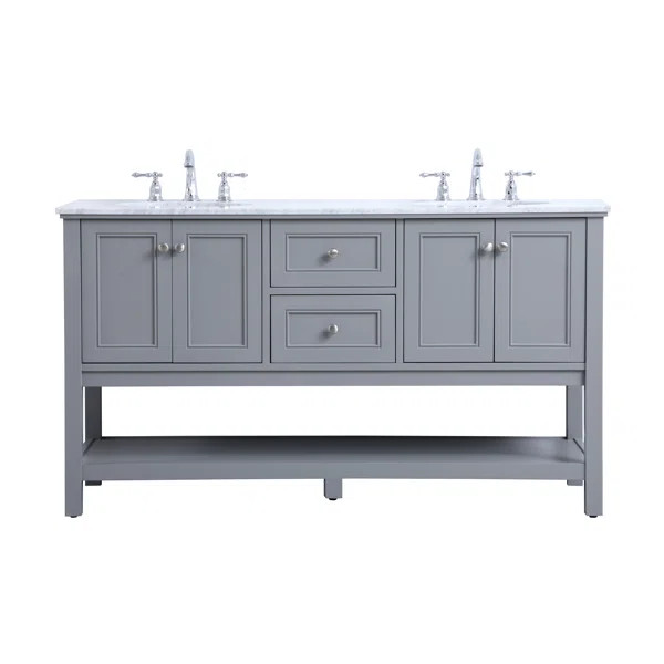 Anjie 60'' Double Bathroom Vanity | Wayfair North America