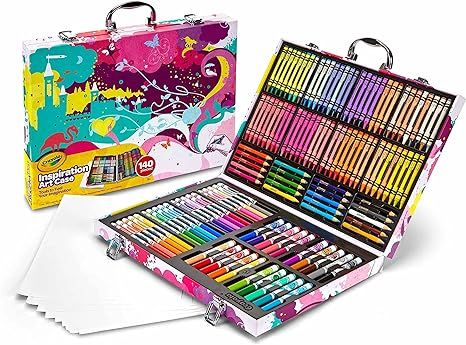 Crayola Inspiration Art Case Coloring Set - Pink (140 Count), Holiday Gifts for Girls & Boys [Ama... | Amazon (US)