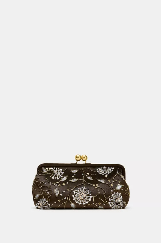 APPLIQUÉ CLUTCH BAG | Zara US