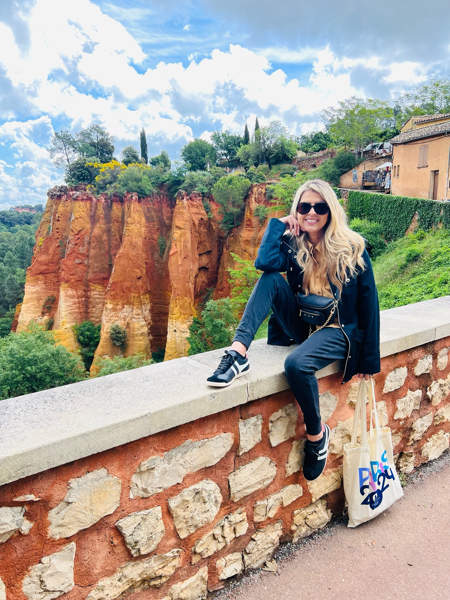 Roussillon France 🇫🇷 
One of the most beautiful villages of Provence France. 

#LTKTravel #LTKShoeCrush #LTKItBag