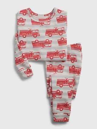 babyGap 100% Organic Cotton Fire Truck PJ Set | Gap (US)