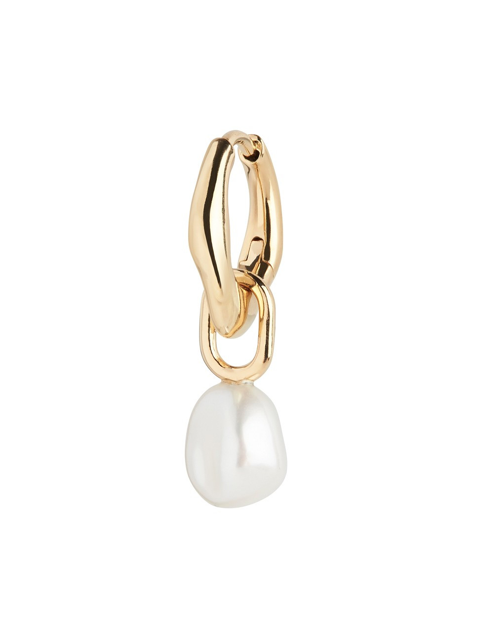 Women's Vento 22K-Gold-Plated & 6-8MM Baroque Freshwater Pearl Drop Earring - Gold | Saks Fifth Avenue