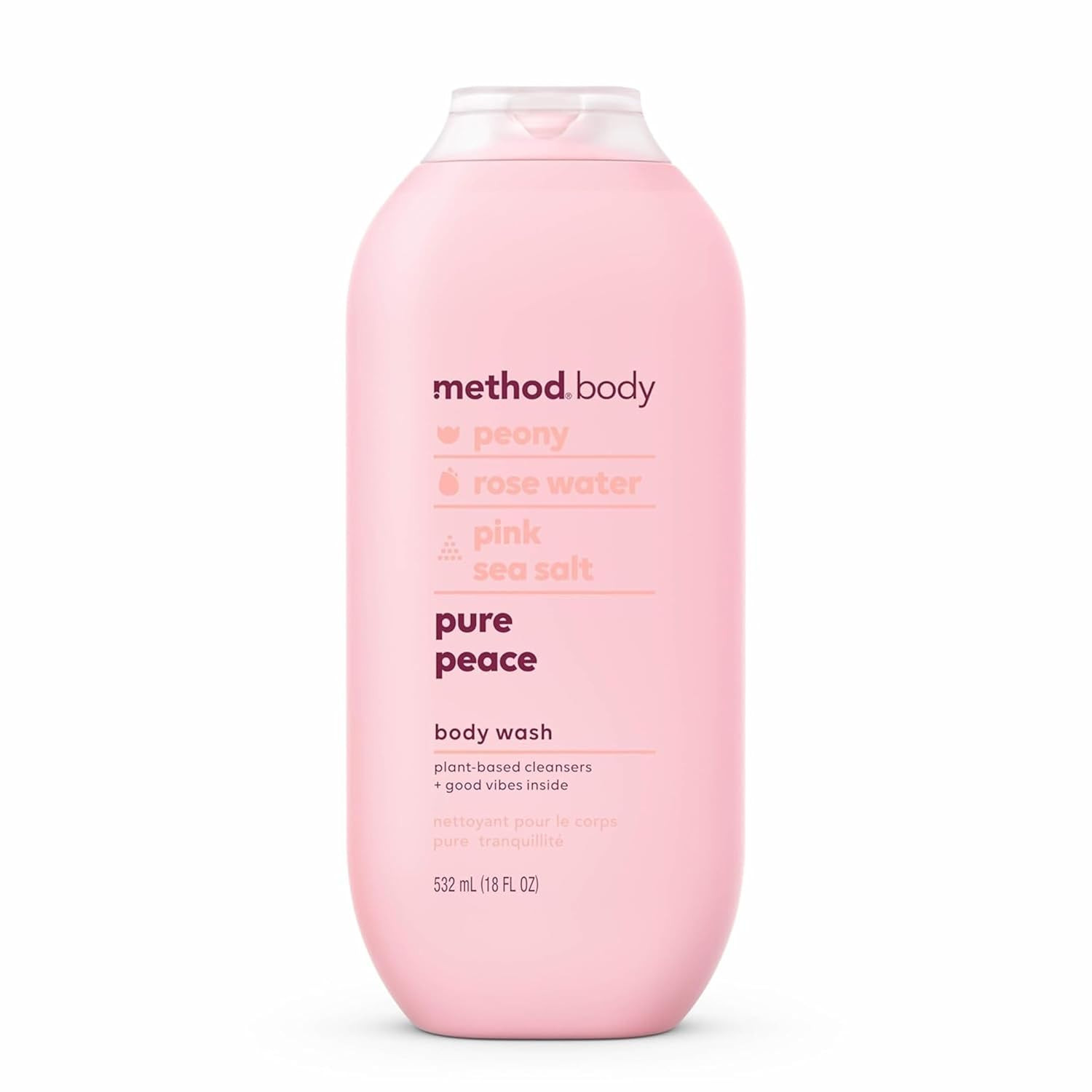 Method Body Wash, Pure Peace, Paraben and Phthalate Free, 18 oz (Pack of 1) | Amazon (US)
