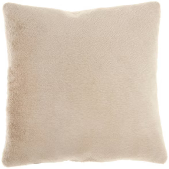 20"x20" Oversize 2 Sided Faux Fur Square Throw Pillow - Mina Victory | Target