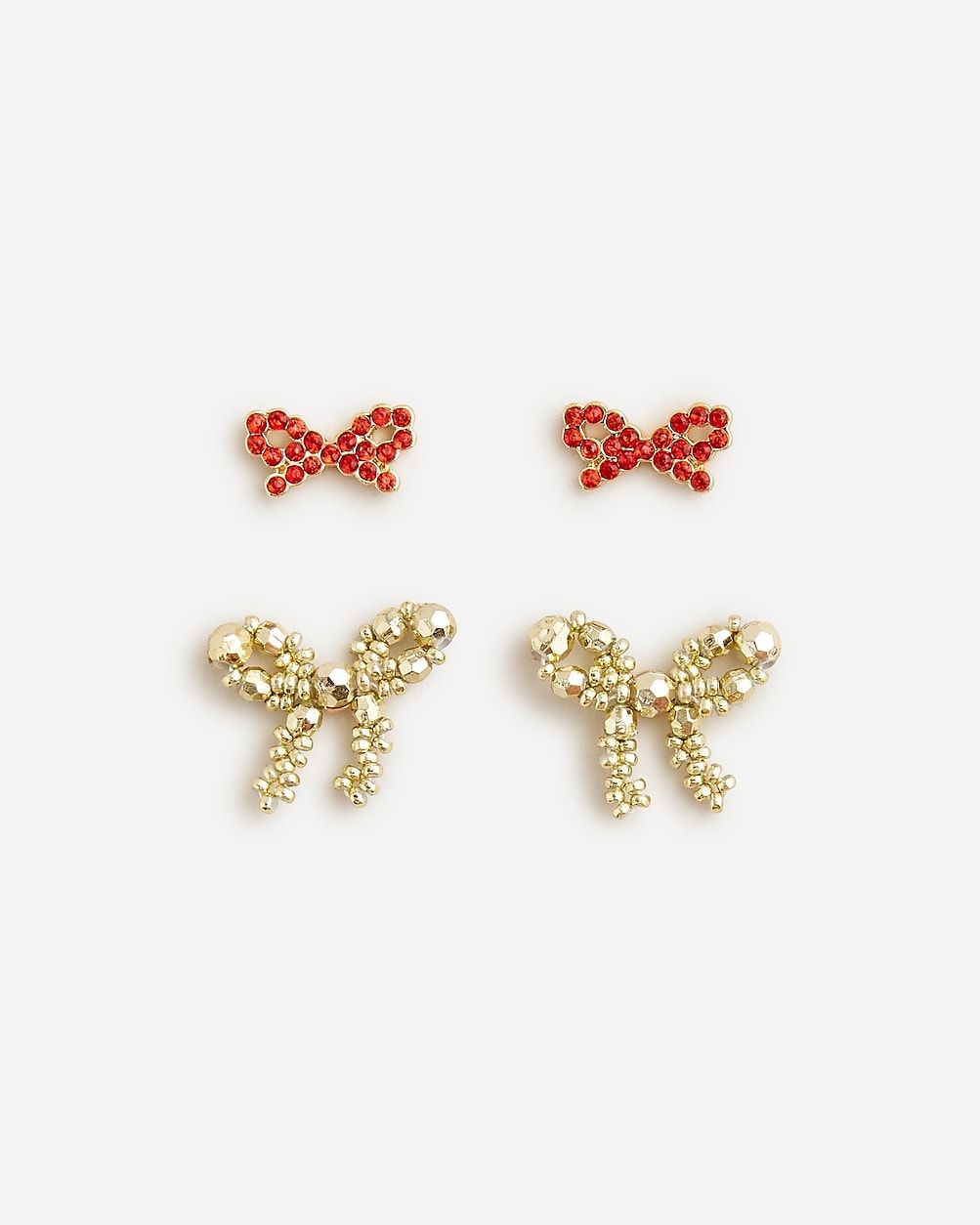 Girls' bow earrings two-pack | J.Crew US