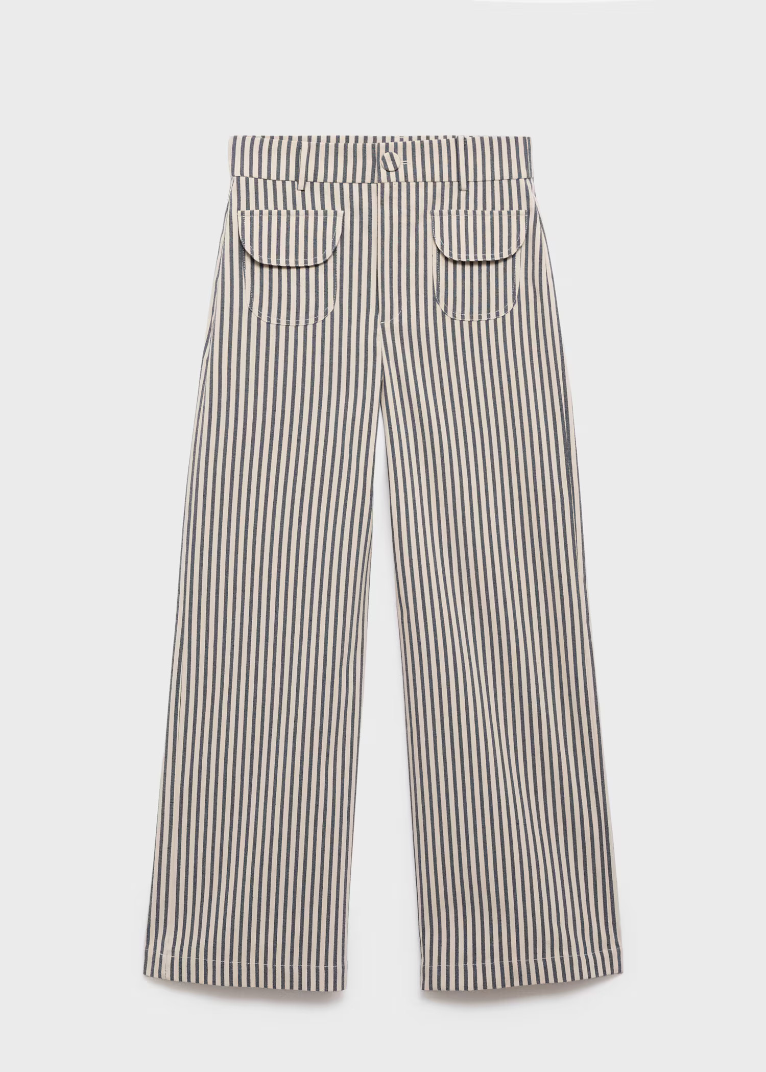 Pantalon rayé avec poches - Femme | MANGO France métropolitaine | Mango EU