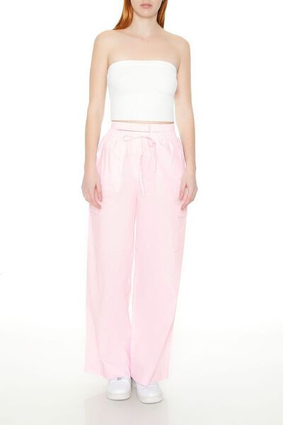 Drawstring Wide-Leg Cargo Pants | Forever 21