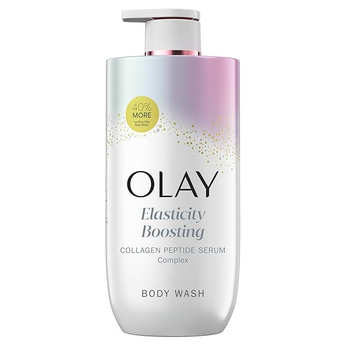 Olay Body Wash for Women, Elasticity Boosting, Collagen Peptide Serum Complex, Renews Moisture, F... | Amazon (US)