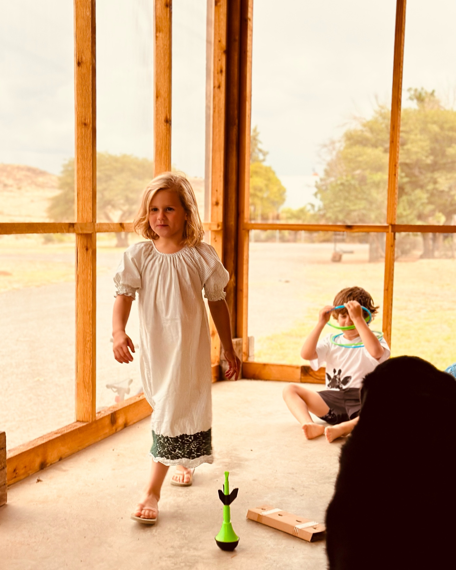 I got this hand embroidered Mexican dress for Bizzy and Birdie and I was so glad to see Bizz pick it tonight. I have one to match the girls and it doubles as PJs and a house dress. It was a Christmas item but works well year-round. 

#LTKFind #LTKtravel #LTKkids