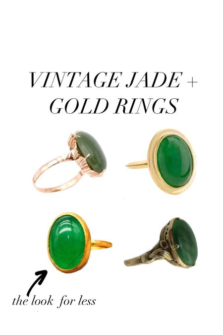 My ring is vintage jade and gold- my mother’s. But I found similar on Etsy- one is not vintage and is budget friendly :)