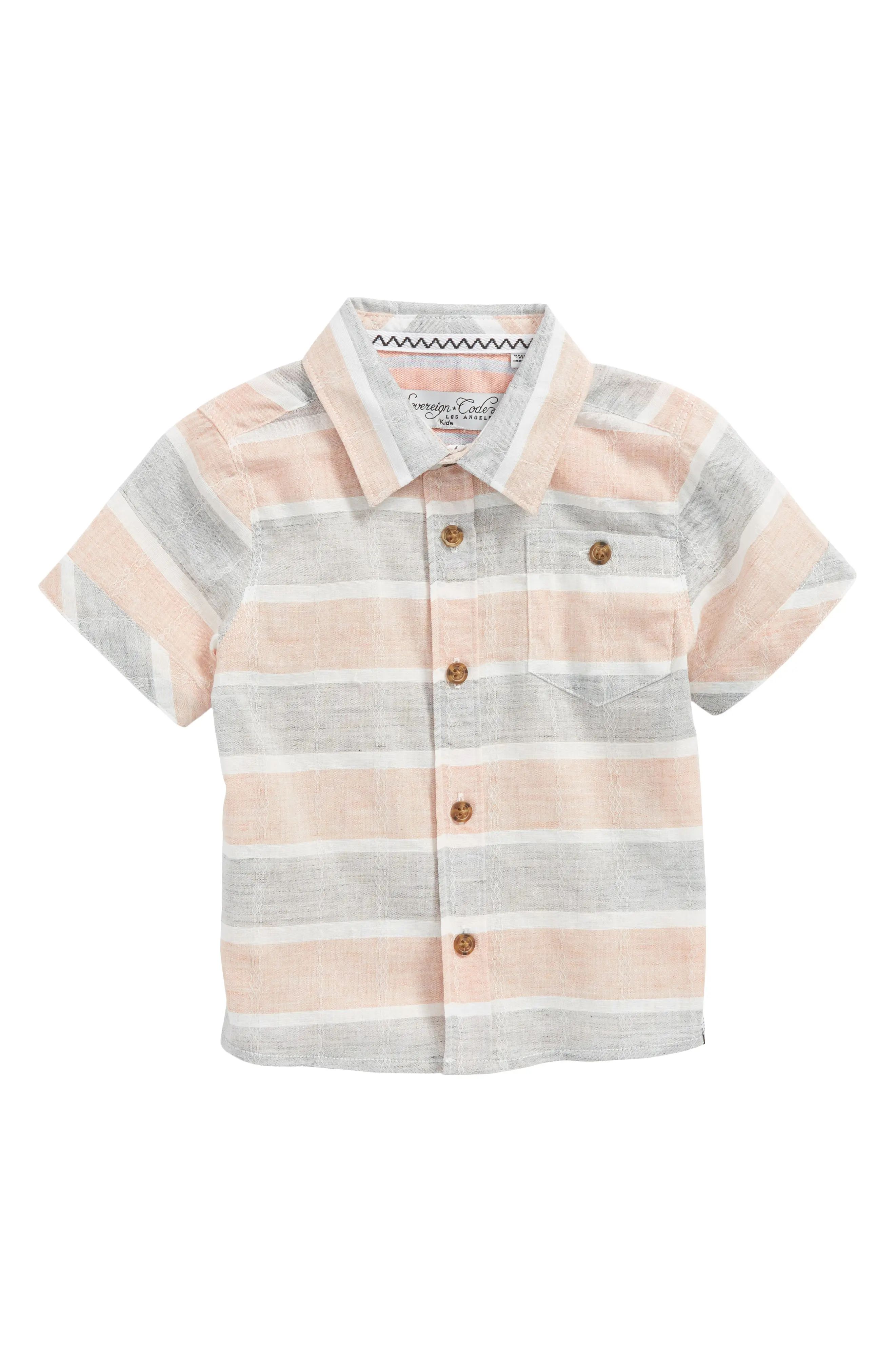 Sovereign Code Stripe Woven Shirt (Baby Boys) | Nordstrom