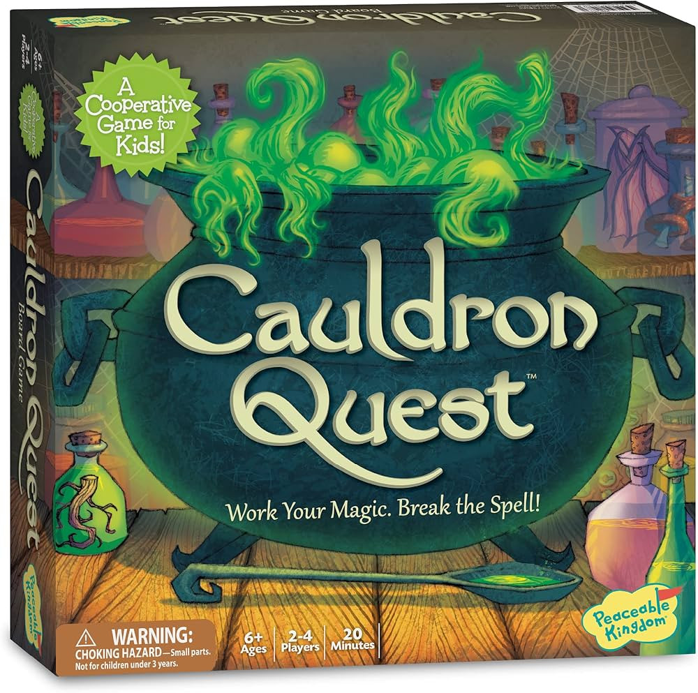 Peaceable Kingdom Cauldron Quest Cooperative Potions and Spells Game for Kids | Amazon (US)