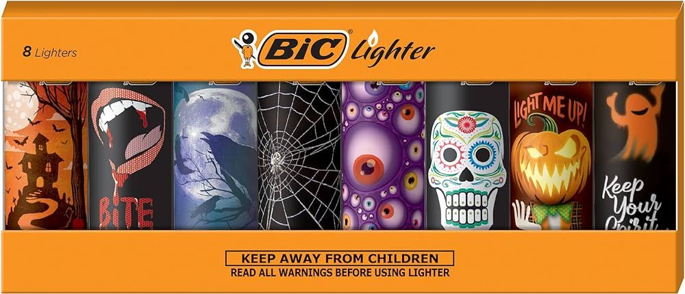 BIC Special Edition Spooky Series Lighters, Set of 8 Lighters | Amazon (US)