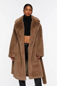 Faux Fur Belted Coat | Forever 21 (US)