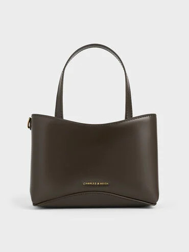 Dark Moss Mini Sybill Tote Bag | CHARLES & KEITH | Charles & Keith US