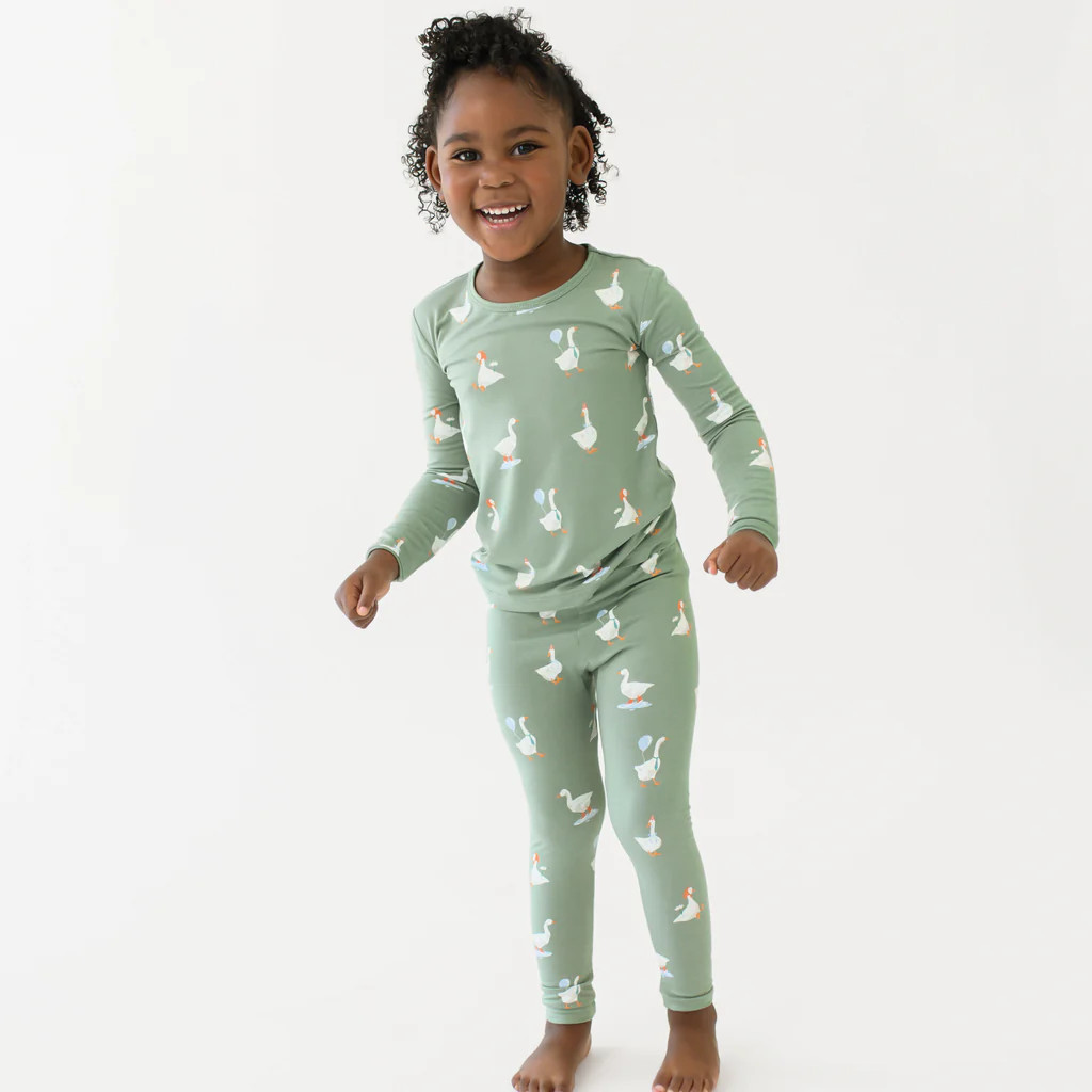 Long Sleeve Pajamas in Silly Goose | Kyte Baby