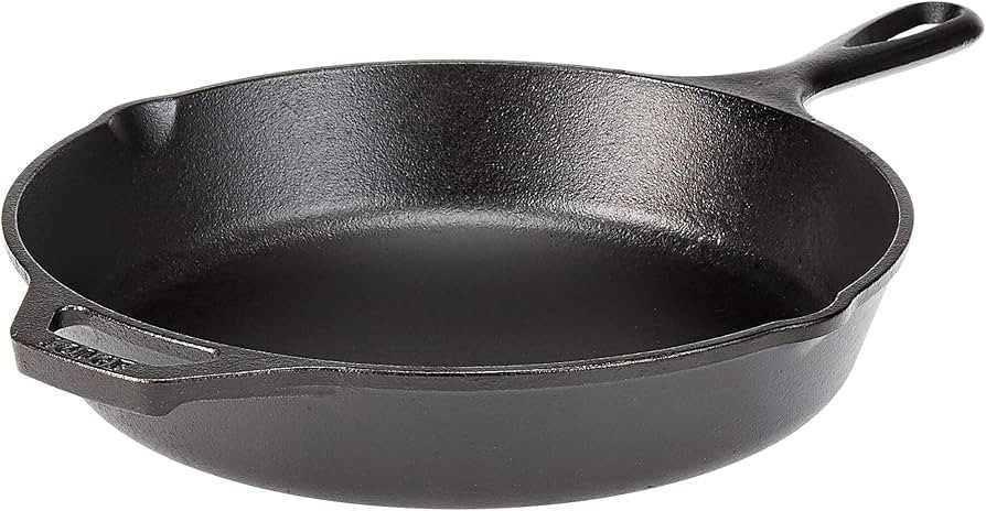 Lodge 13-1/4 Inch Cast Iron Pre-Seasoned Skillet – Signature Teardrop Handle - Use in the Oven,... | Amazon (US)