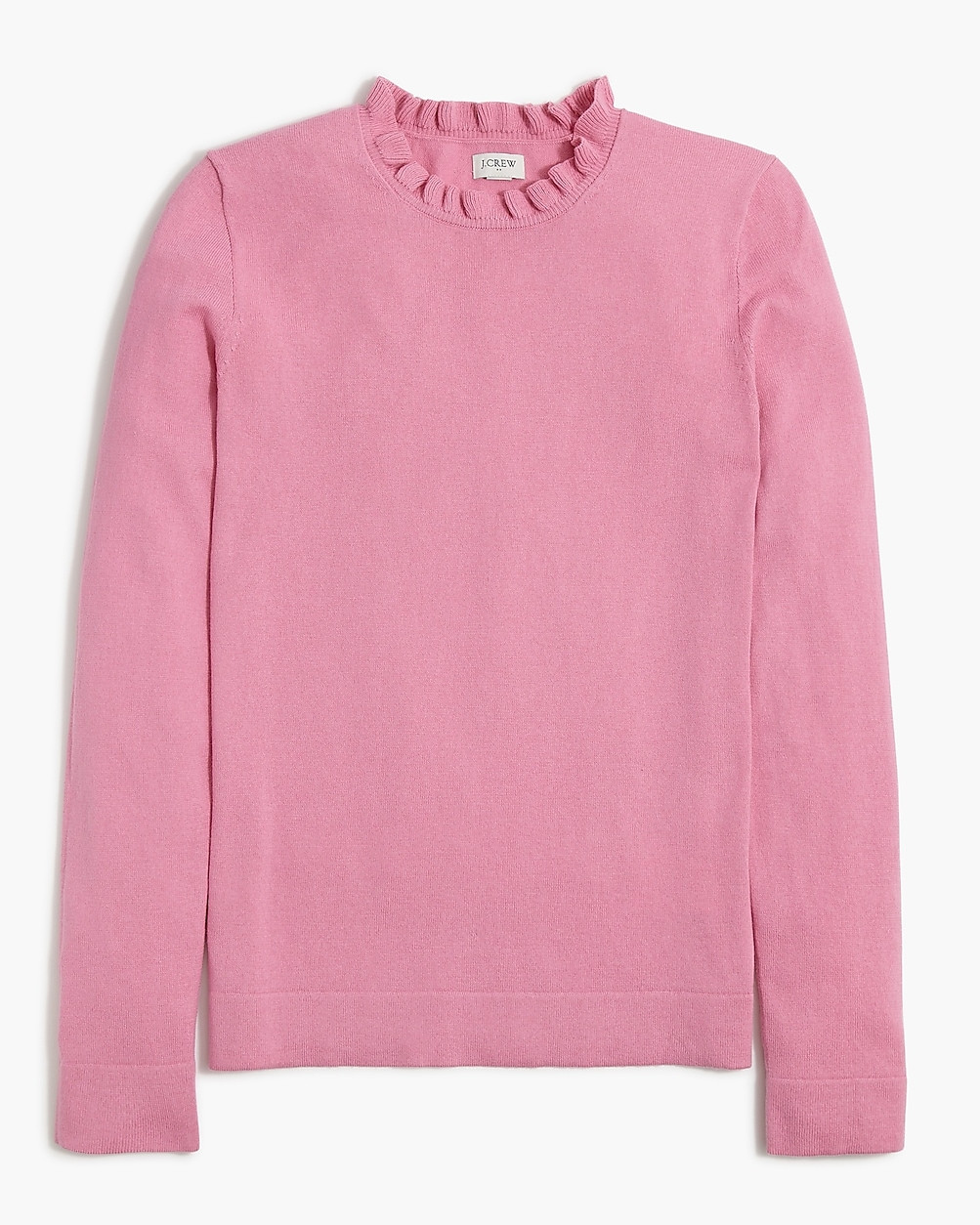 Cotton ruffleneck sweater | J.Crew Factory