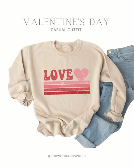 Valentine’s Day, love sweatshirt, heart sweatshirt, Valentine’s Day outfit, comfy sweatshirt 

#LTKunder50 #LTKbeauty #LTKSeasonal