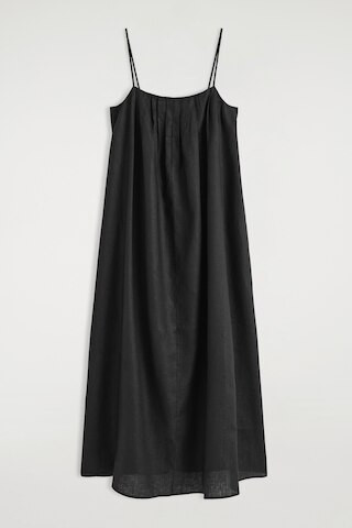 Pleated Linen Maxi Dress | COS UK