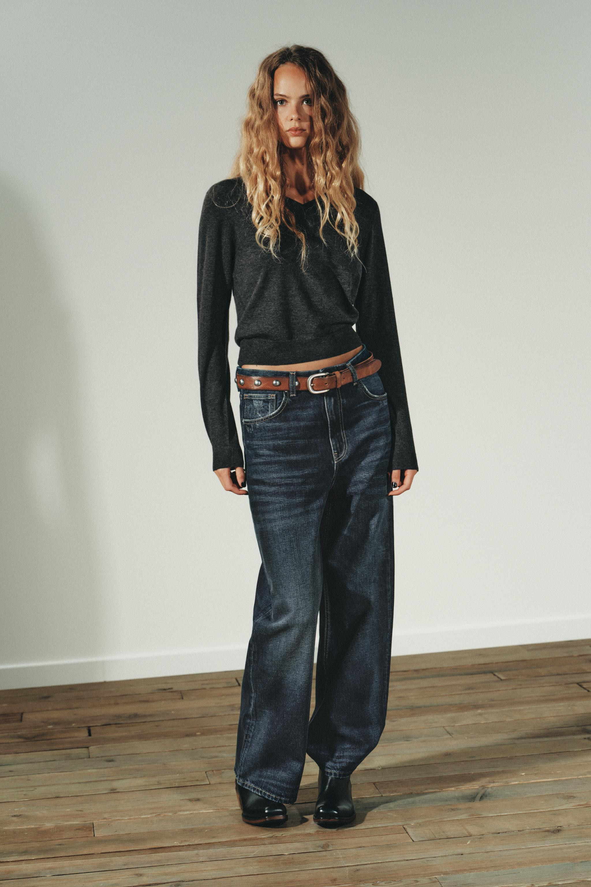 WOOL V-NECK SWEATER | Zara US