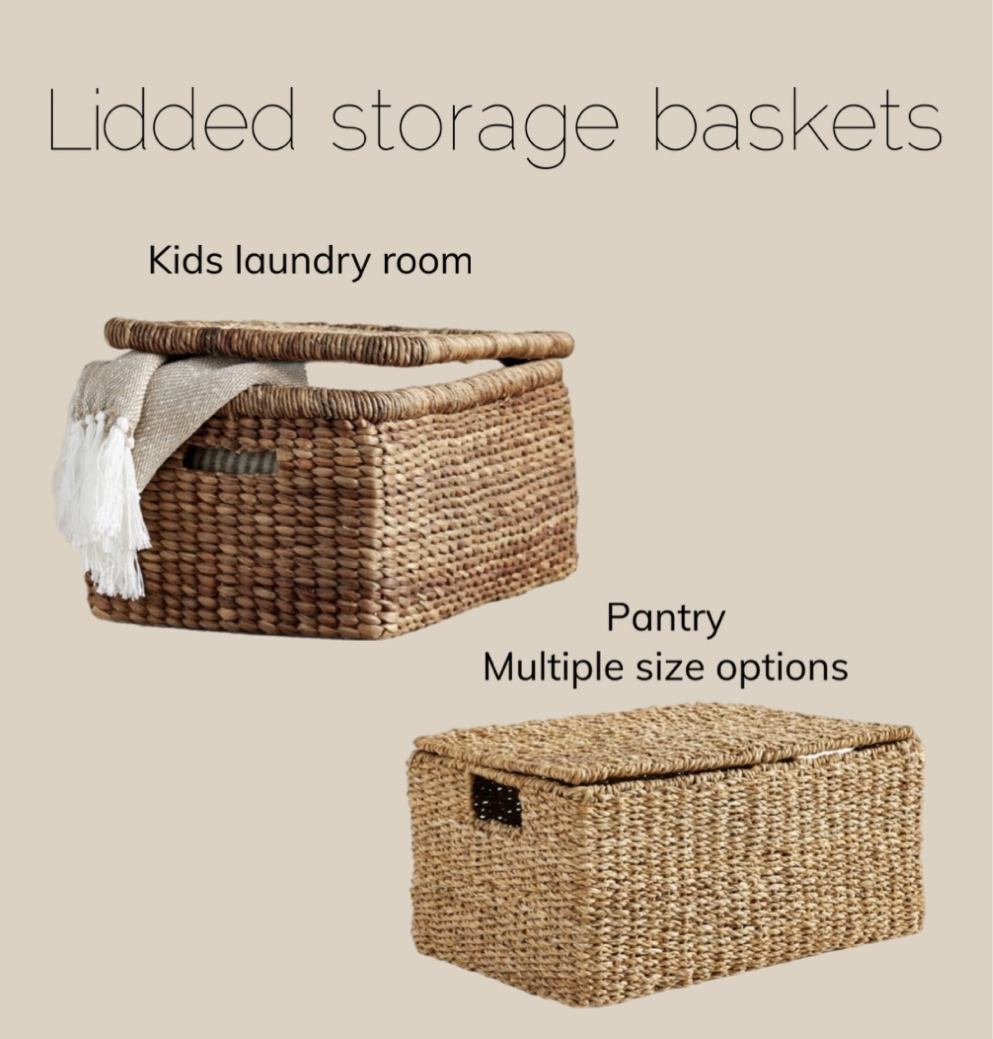 Lidded storage baskets 

#LTKstyletip #LTKhome #LTKsalealert