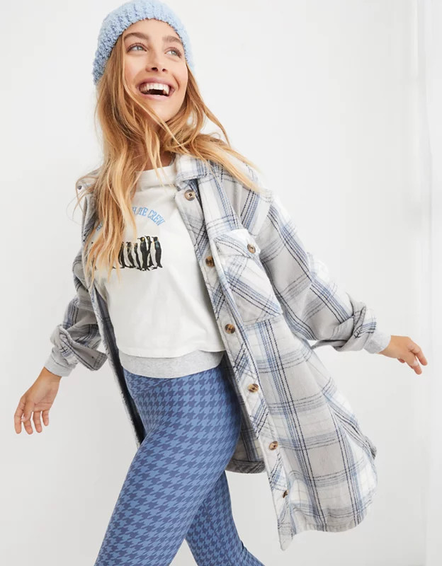 Aerie Flannel Shacket | American Eagle Outfitters (US & CA)