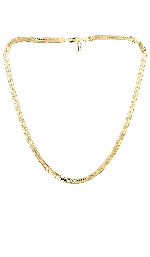 petit moments Cher Chain Necklace in Metallic Gold. | Revolve Clothing (Global)
