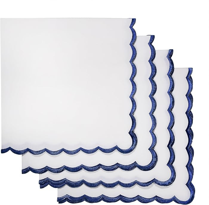 Ridhi Cloth Napkins 100% Pure Cotton Farmhouse Wedding Dinner Napkins Gift for Spring, Easter, Va... | Amazon (US)