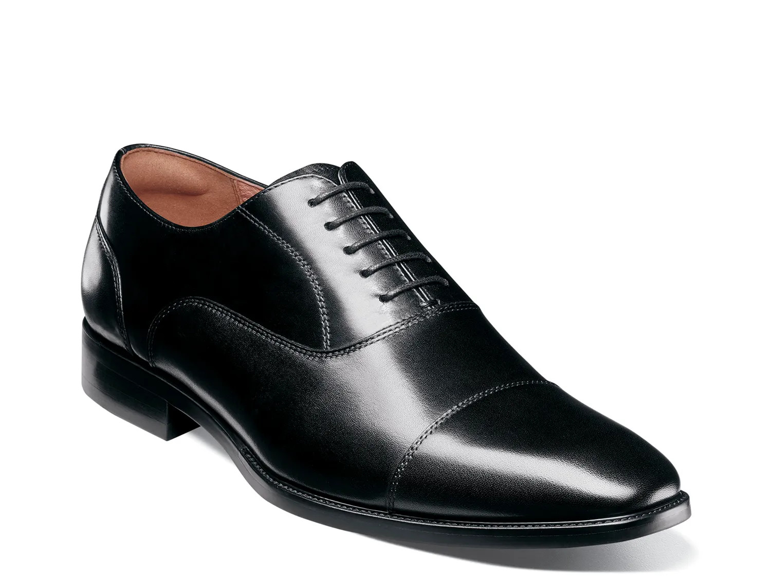 Florsheim Wide Width Sorrento Oxford | Men's | Black | Size 10 | Oxfords | Cap Toe | DSW