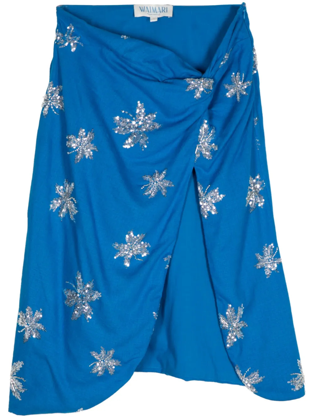 Ari draped midi skirt | Farfetch Global