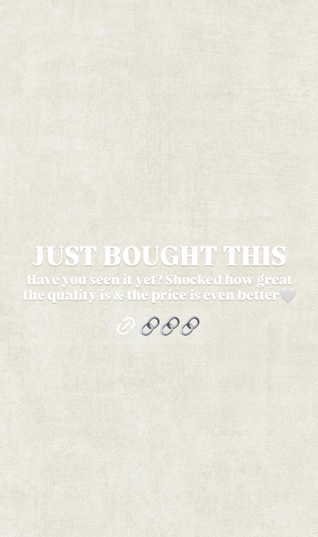 🤍 JUST BOUGHT THIS Have you seen it yet? Shocked how great the quality is & the price is even better🤍