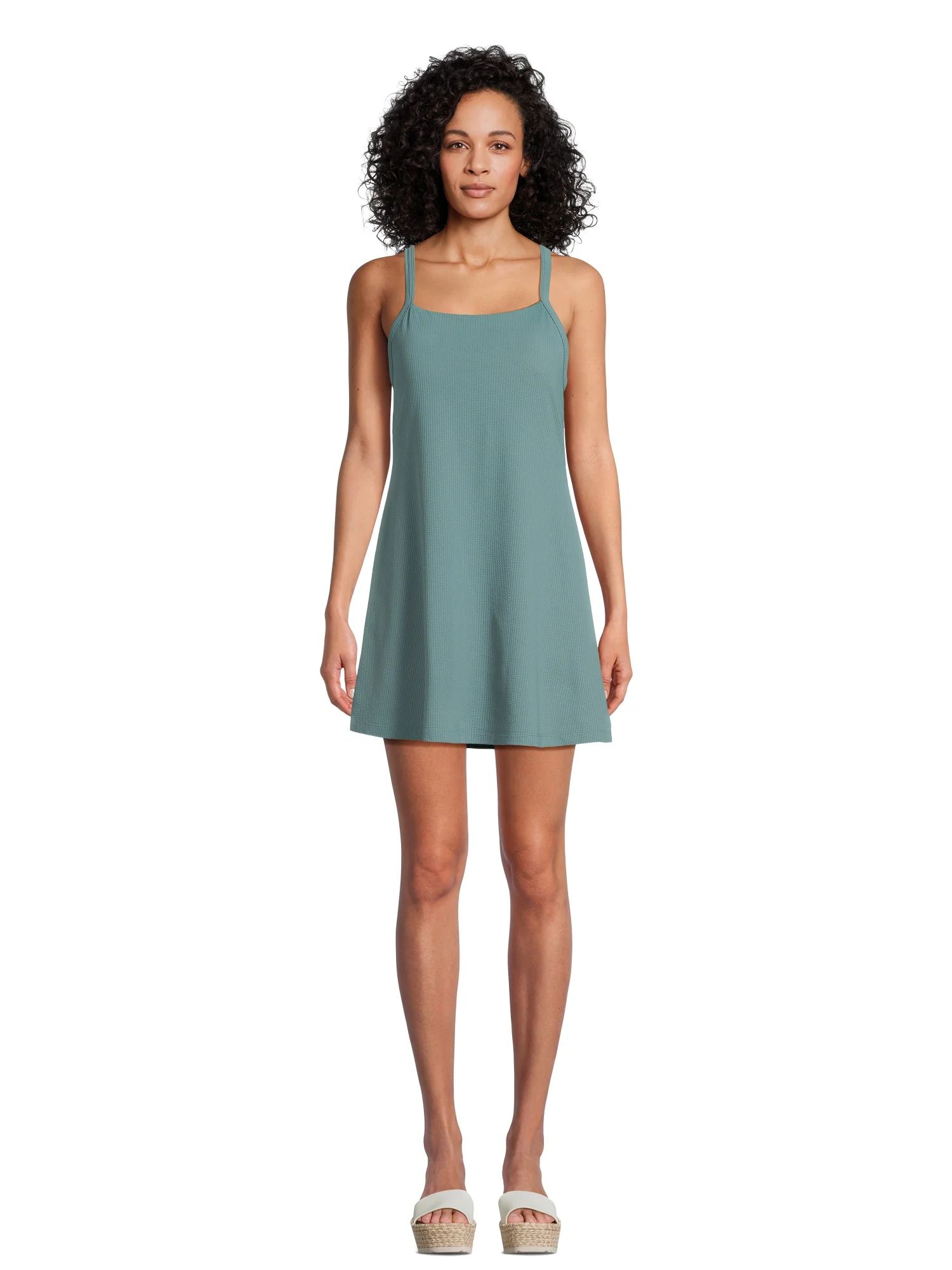 Avia Women's Square-Neck Active Dress, Sizes XS-XXXL - Walmart.com | Walmart (US)