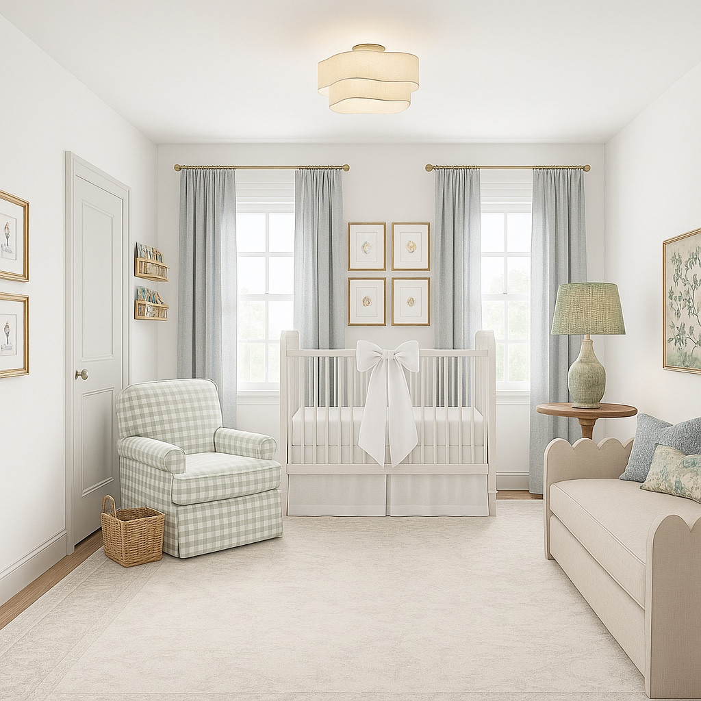 Another rendering of a finalized nursery design for a new mama!! They don’t know the gender, so we went timeless traditional and neutral! 

#LTKHome #LTKStyleTip #LTKBaby