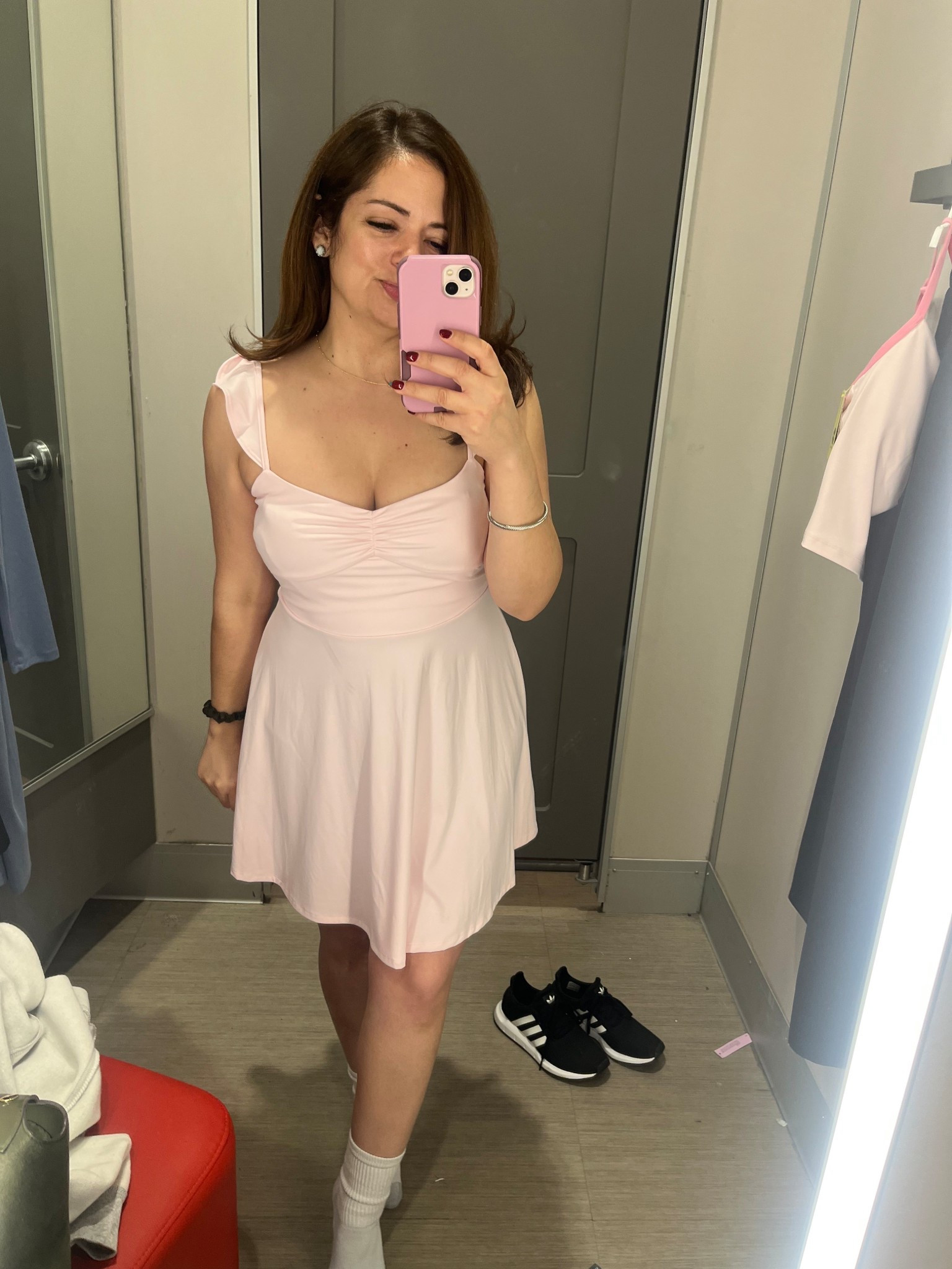 Target try on 

Absolutely loved this ruffle flutter sleeve mini line dress size small comes in 1 other color 

#LTKPetite